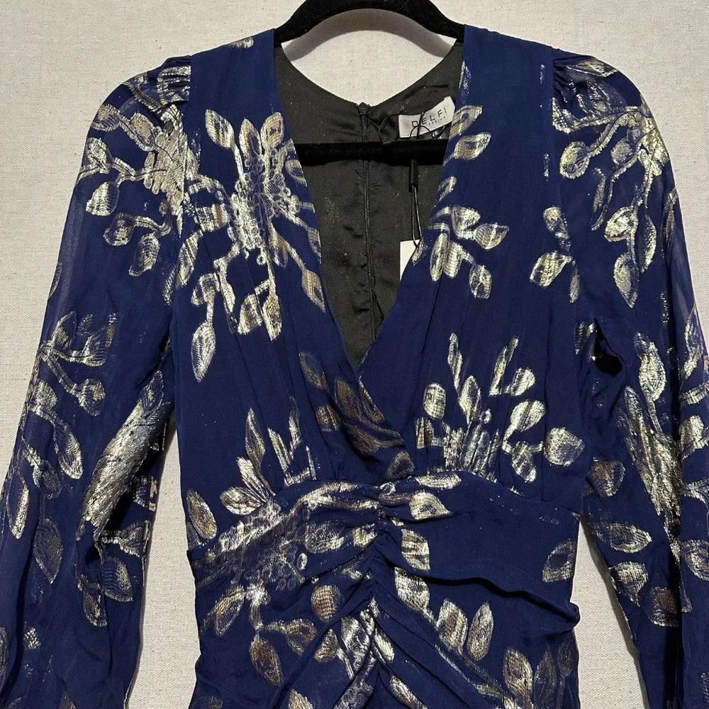 NWT Delfi Collective 100% Silk Dress - size XS - Picture 4 of 7